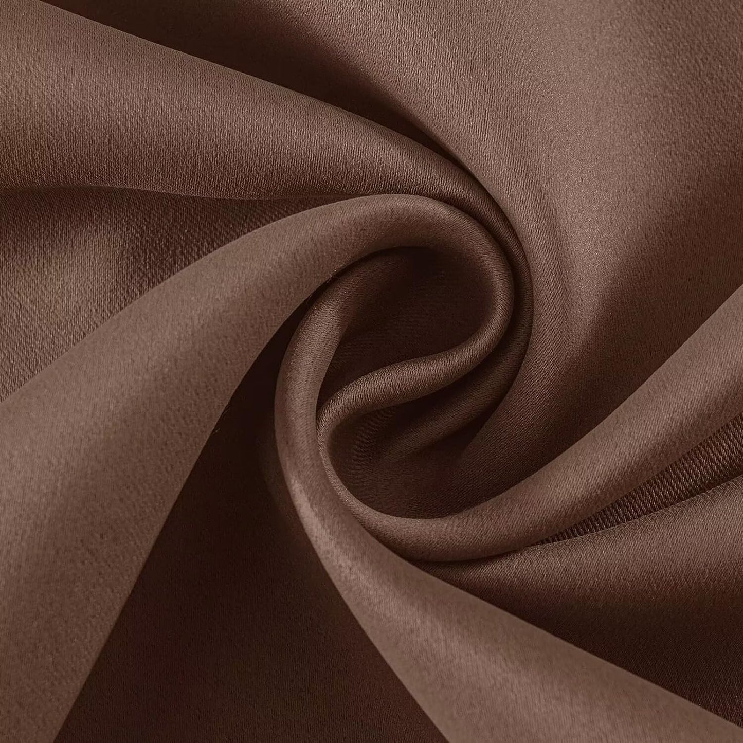 Joydeco Brown Custom Solid Single Blackout Curtain for Bedroom and Living Room, Grommet Thermal Insulated Room Darkening Curtain 1 Panel (Custom Size,Brown)