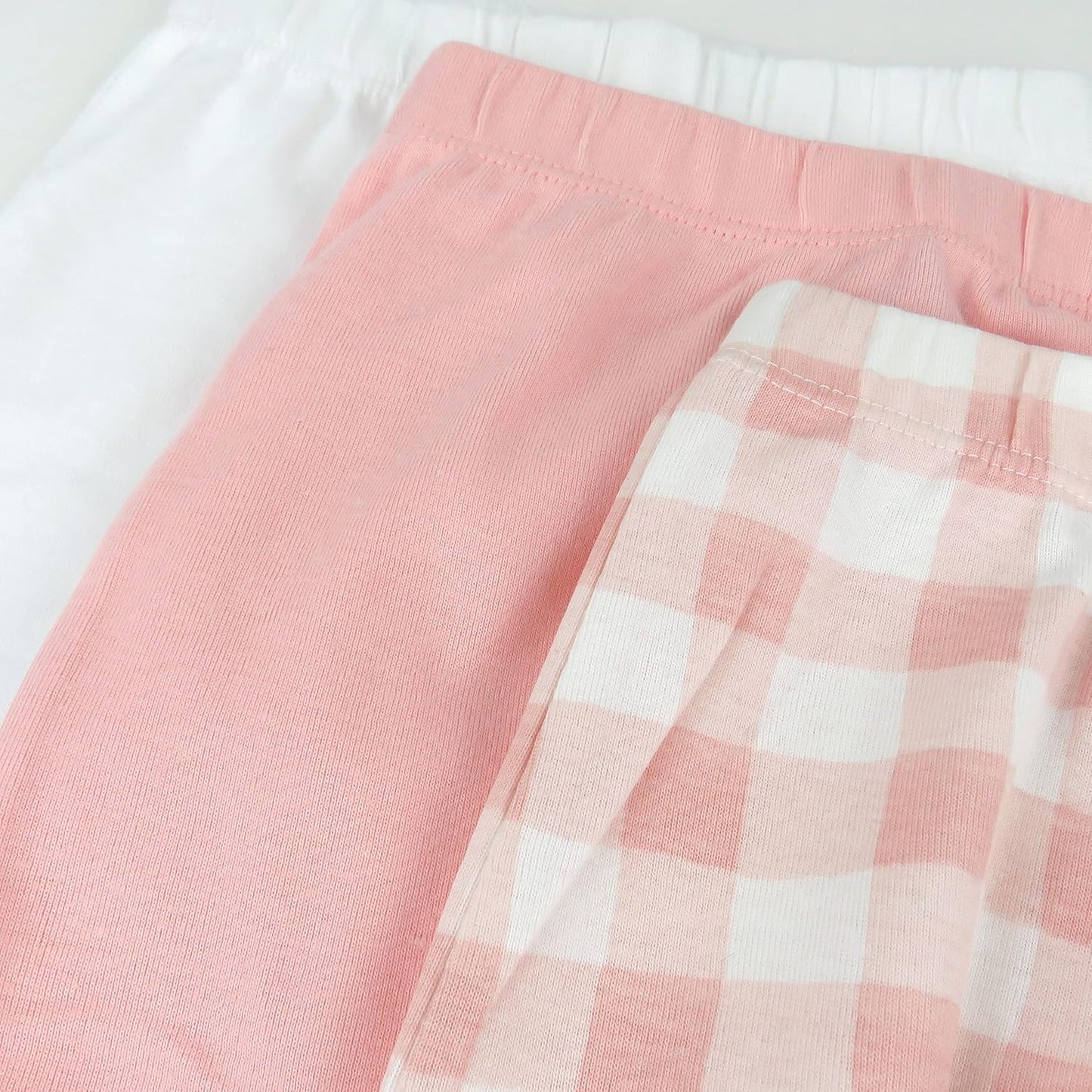 HonestBaby 3-pack Footed Pants Roomy Fit Pull on Bottoms 100% Organic Cotton for Infant Baby Boys, Girls, Unisex