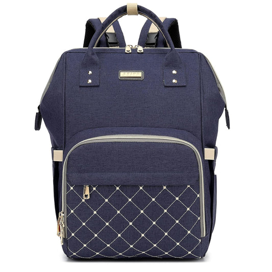 Diaper Bag Backpack, Diaper Bags for Baby Girls Boys, Baby Bags for Moms Dads, Nappy Changing Bag with Insulated Pockets,Multi-functional Waterproof Backpack with Stroller straps-Blue
