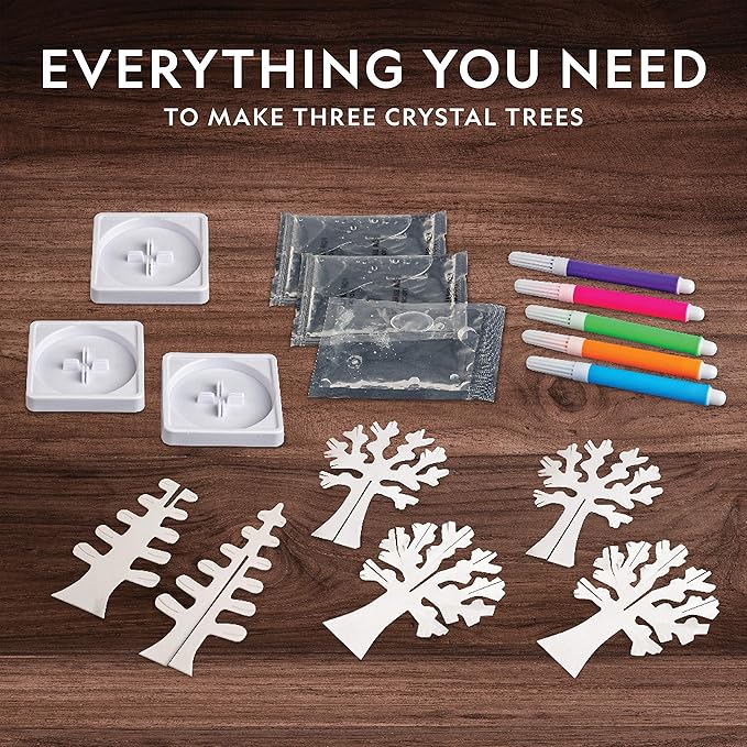 NATIONAL GEOGRAPHIC Craft Kits for Kids - Crystal Growing Kit - Grow a Crystal Garden in Just 6 Hours, Educational Craft Art Project, STEM Crafts for Girls Ages 8 9 10 11 & 12 (Amazon Exclusive)