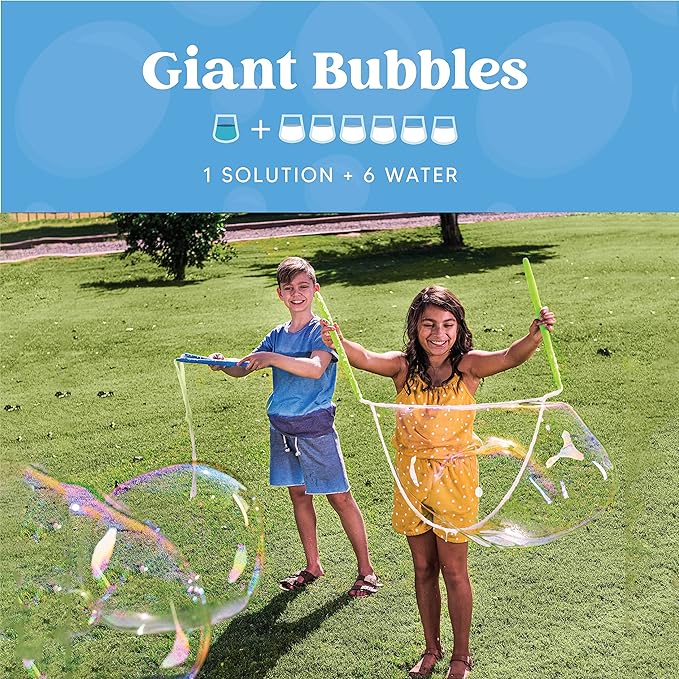 JOYIN 32 OZ Concentrated Bubble Solution for Bubble Machines (Up to 2.5 Gallons), Concentrated Solution Refills for Machine, Wands, Blower, Easter, Kids, Parties